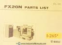 Ikegai-Ikegai FX20N, NC Lathe Parts and Assemblies Manual-FX20N-01